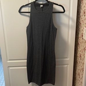 Charcoal gray sleeveless stretch dress size medium